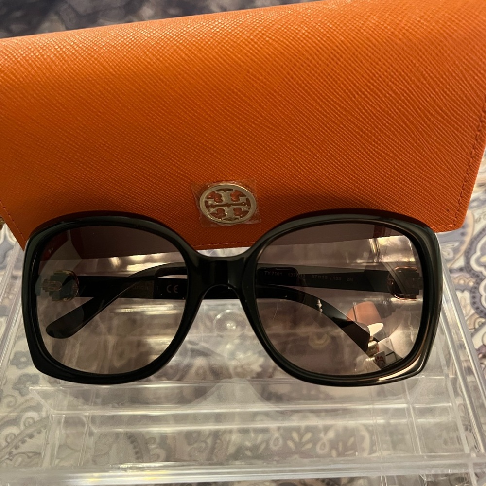 Black Tory Burch Sunglasses with case